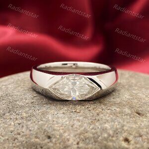 NEW Certified 1 ct. t.w. Marquis Cut Moissanite Ring